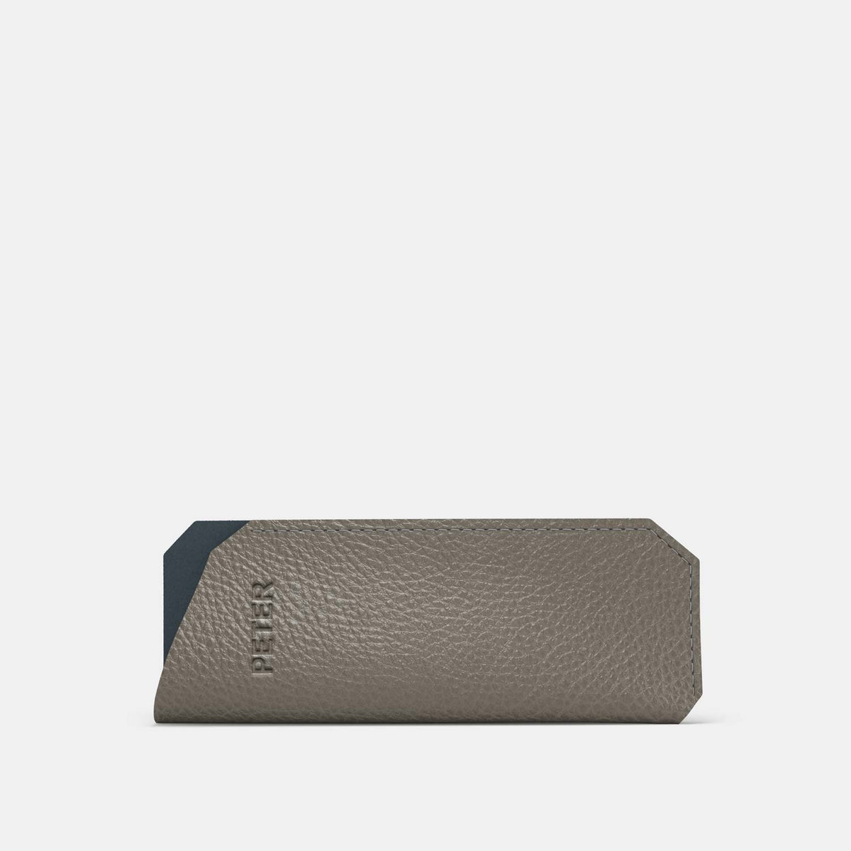 Leather Glasses case - Grey and Grey - RYAN London