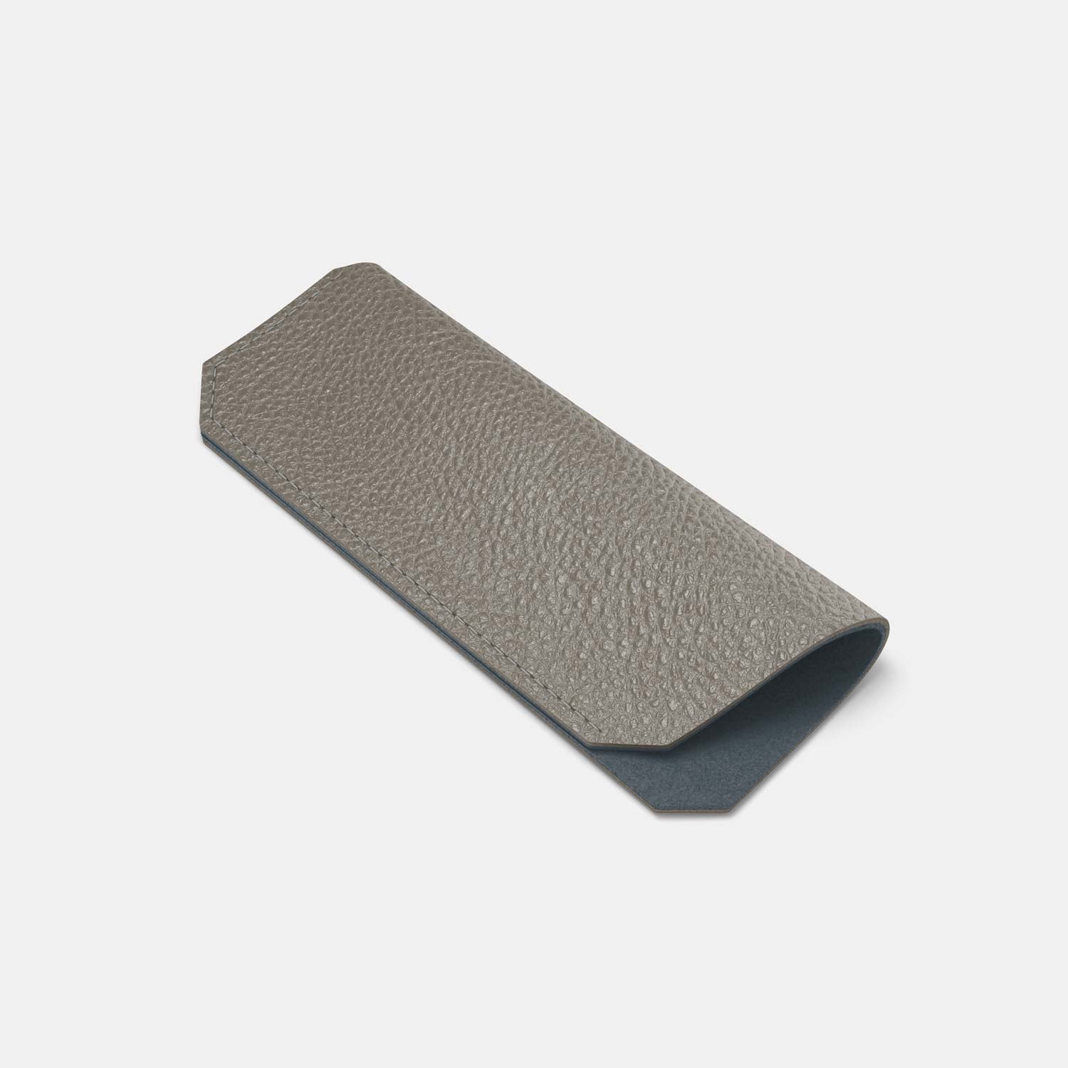 Leather Glasses case - Grey and Grey - RYAN London