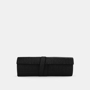 Leather Roll - Black and Black