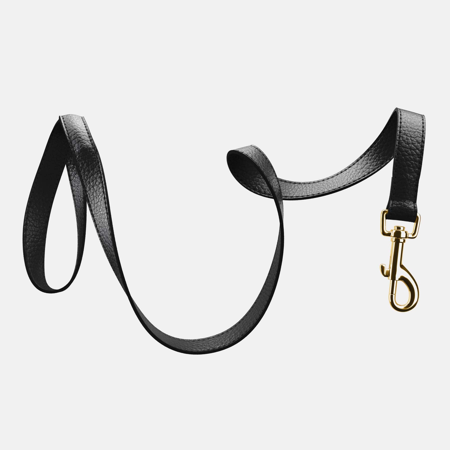 Leather Dog Lead - Black - RYAN London