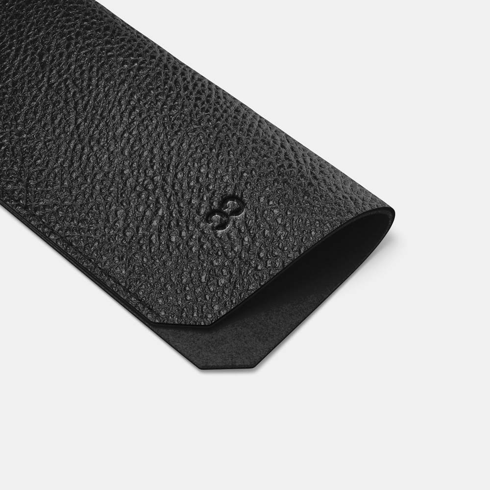 Leather Sunglasses Case - Black and Black - RYAN London