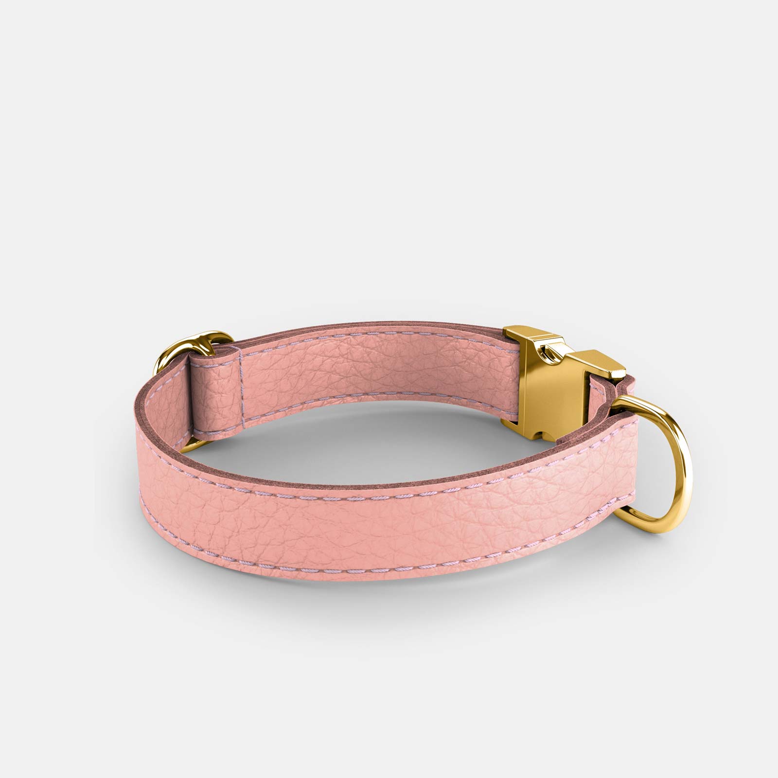 Leather Dog Collar Pink