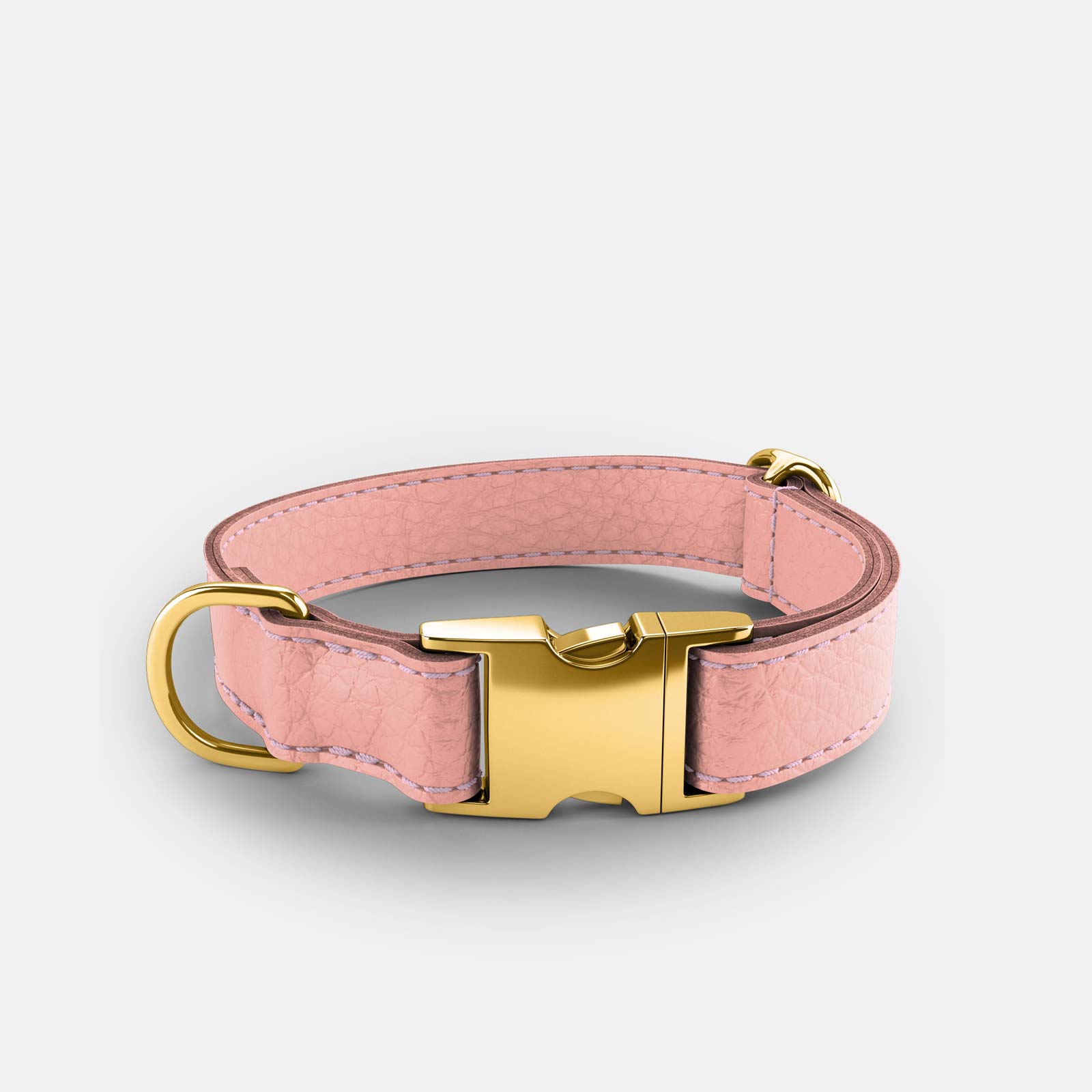 Leather Dog Collar - Pink - RYAN London