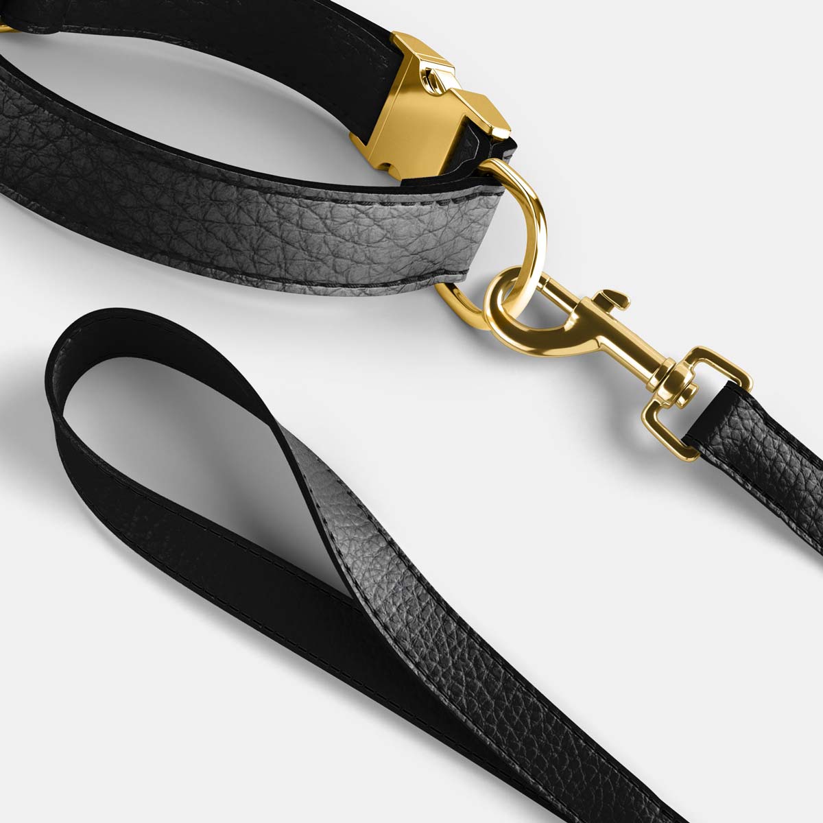 Leather Dog Collar - Black - RYAN London