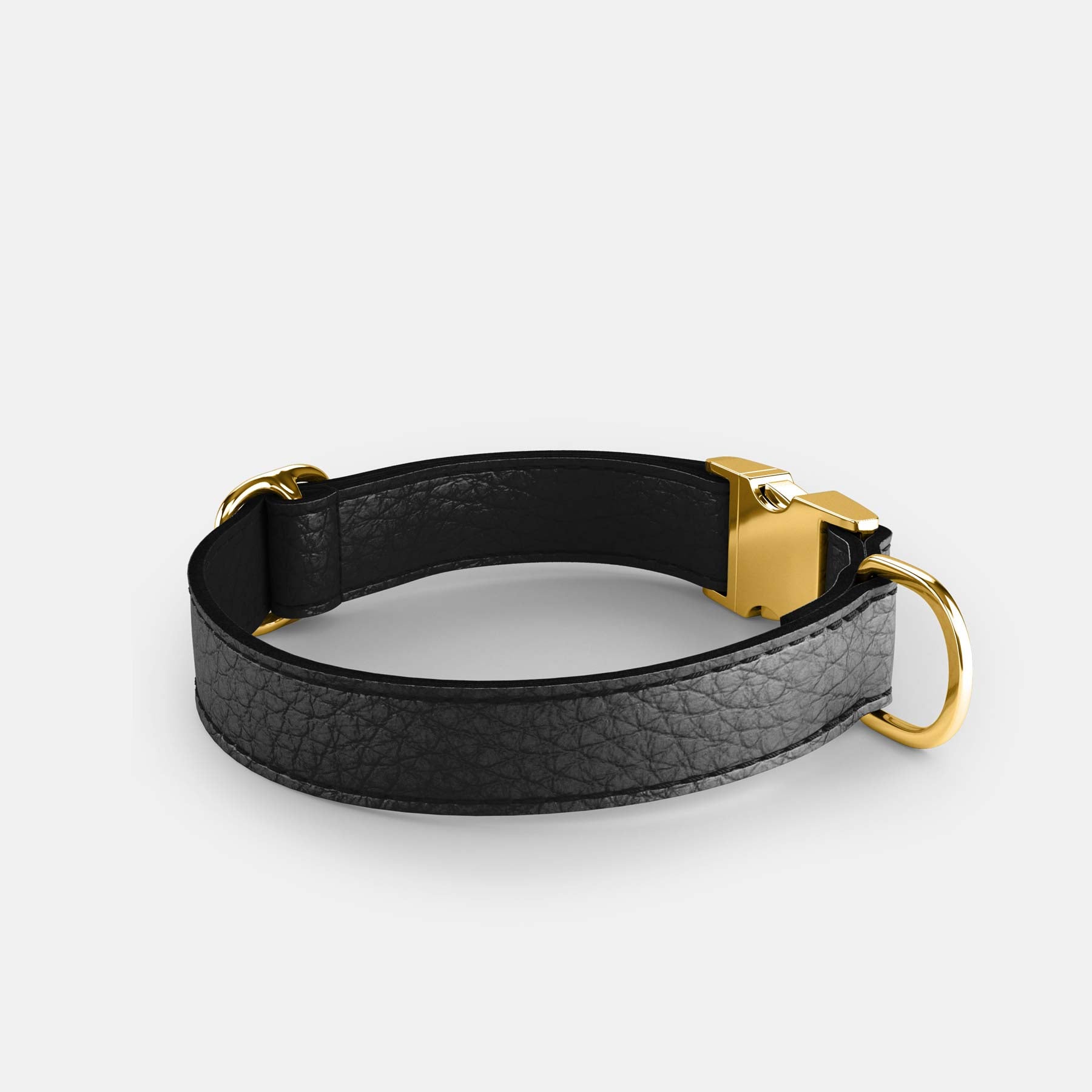 Leather Dog Collar - Black - RYAN London