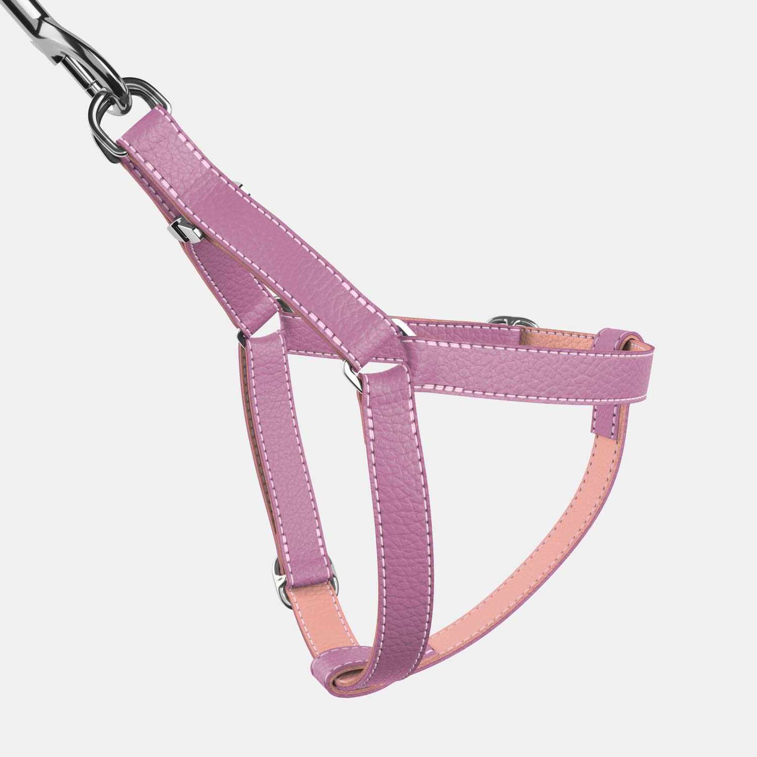 Leather Dog Harness - Purple and Pink - RYAN London