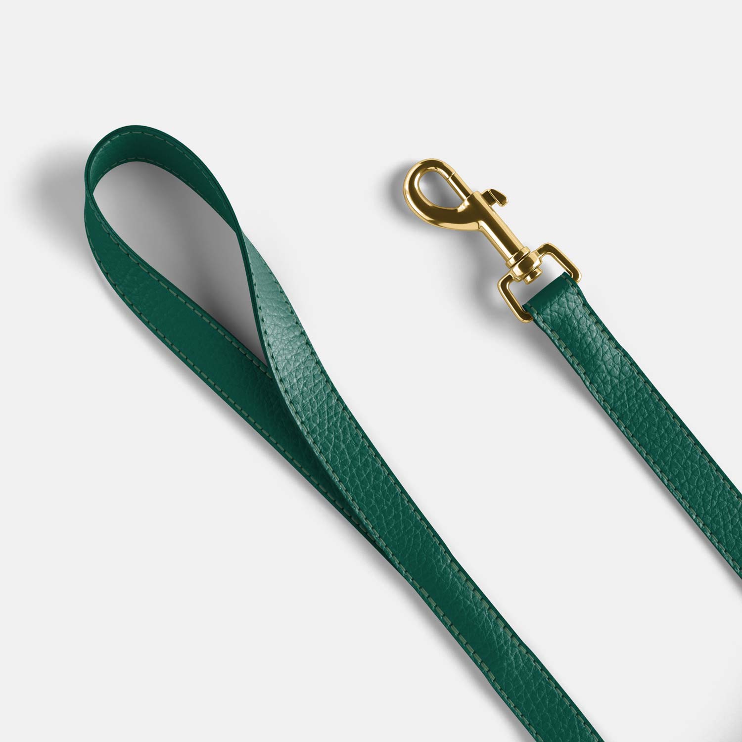 Leather Dog Lead - Avocado Green - RYAN London