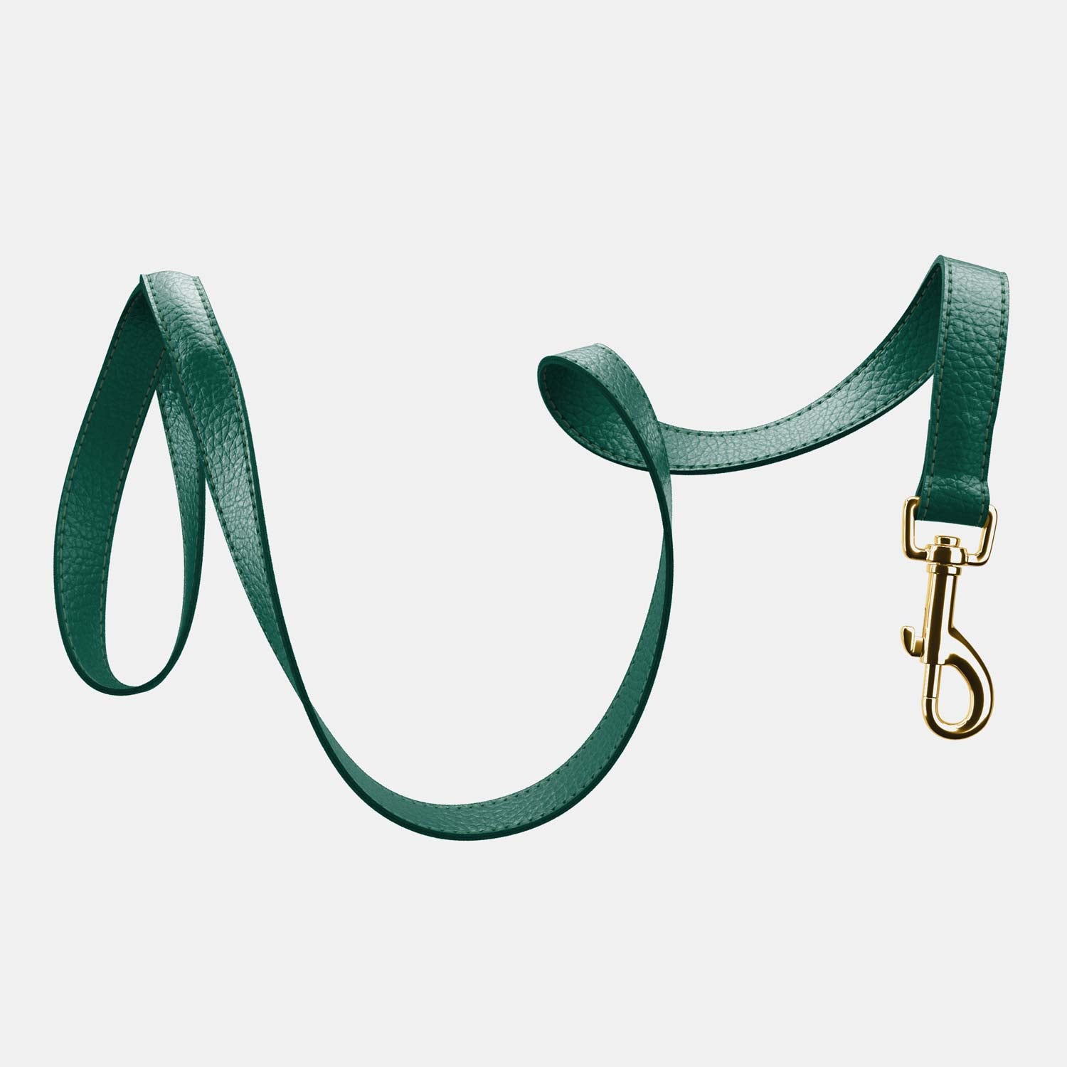 Leather Dog Lead - Avocado Green - RYAN London