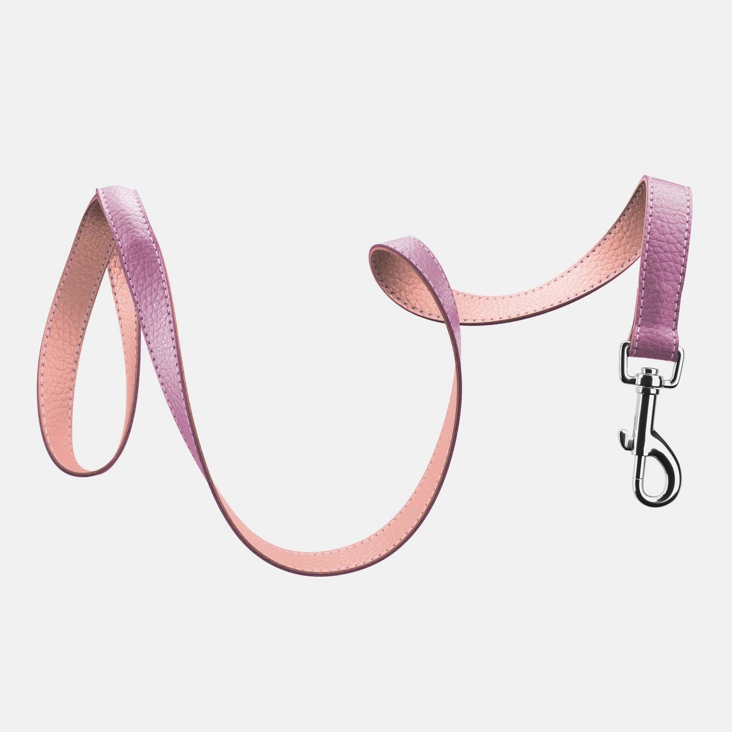 Leather Dog Leash - Purple and Pink - RYAN London