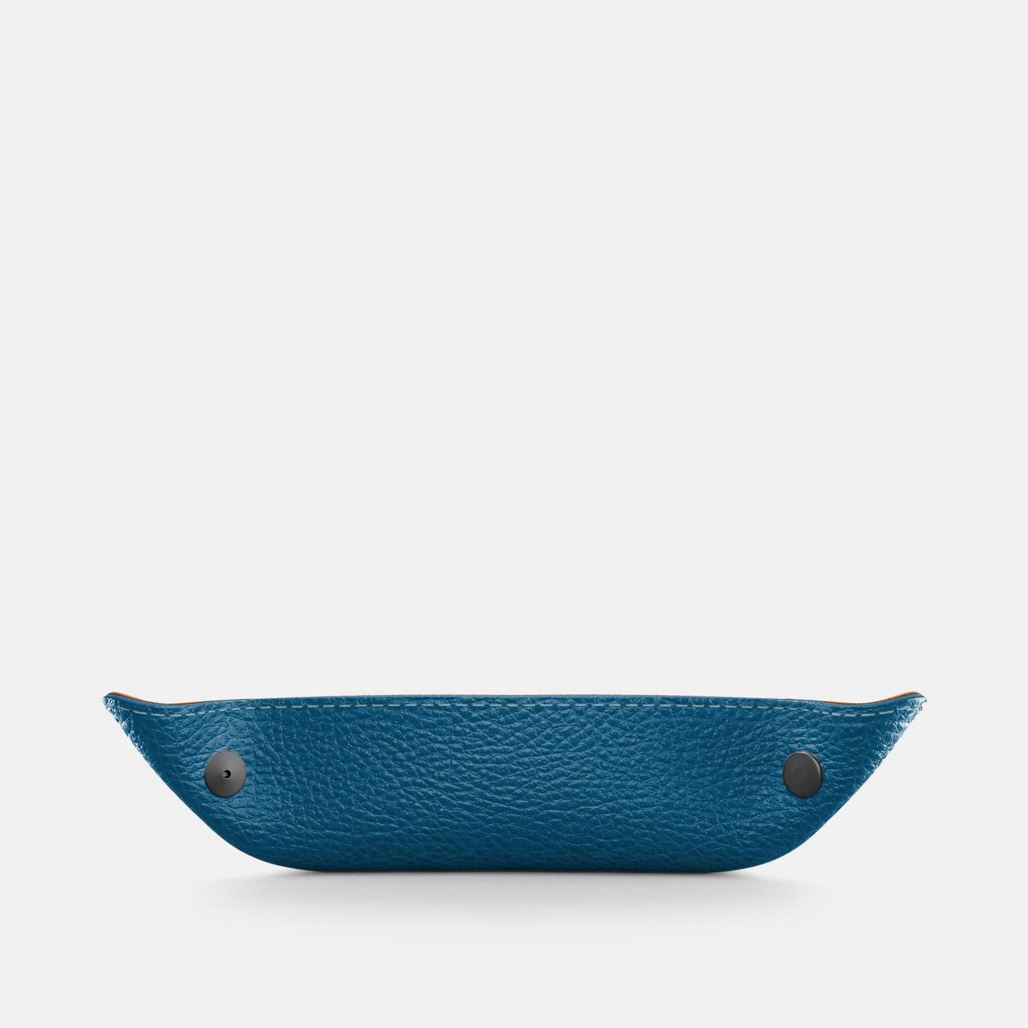 Leather Catch-all Tray - Turquoise Blue and Orange - RYAN London