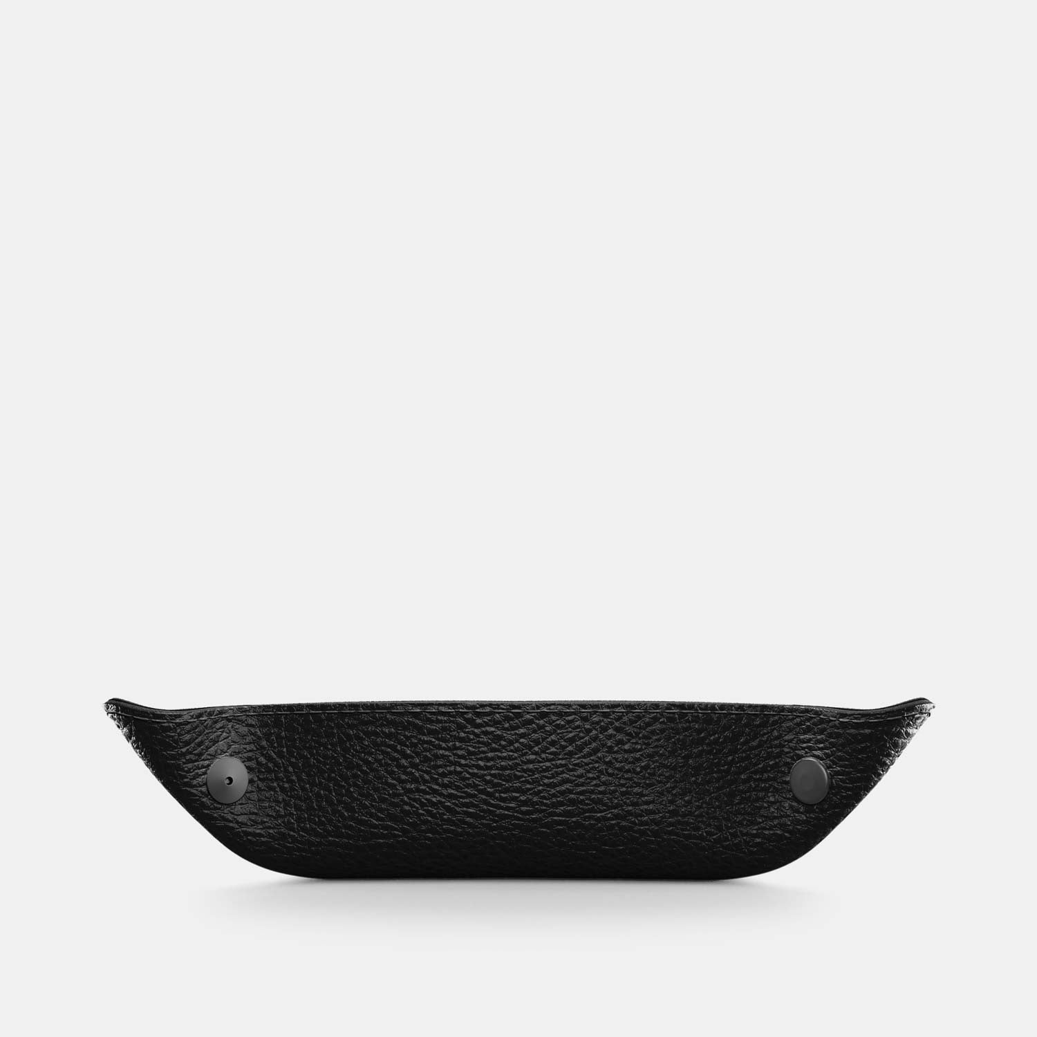 Leather Catch-all Tray - Black and Black - RYAN London