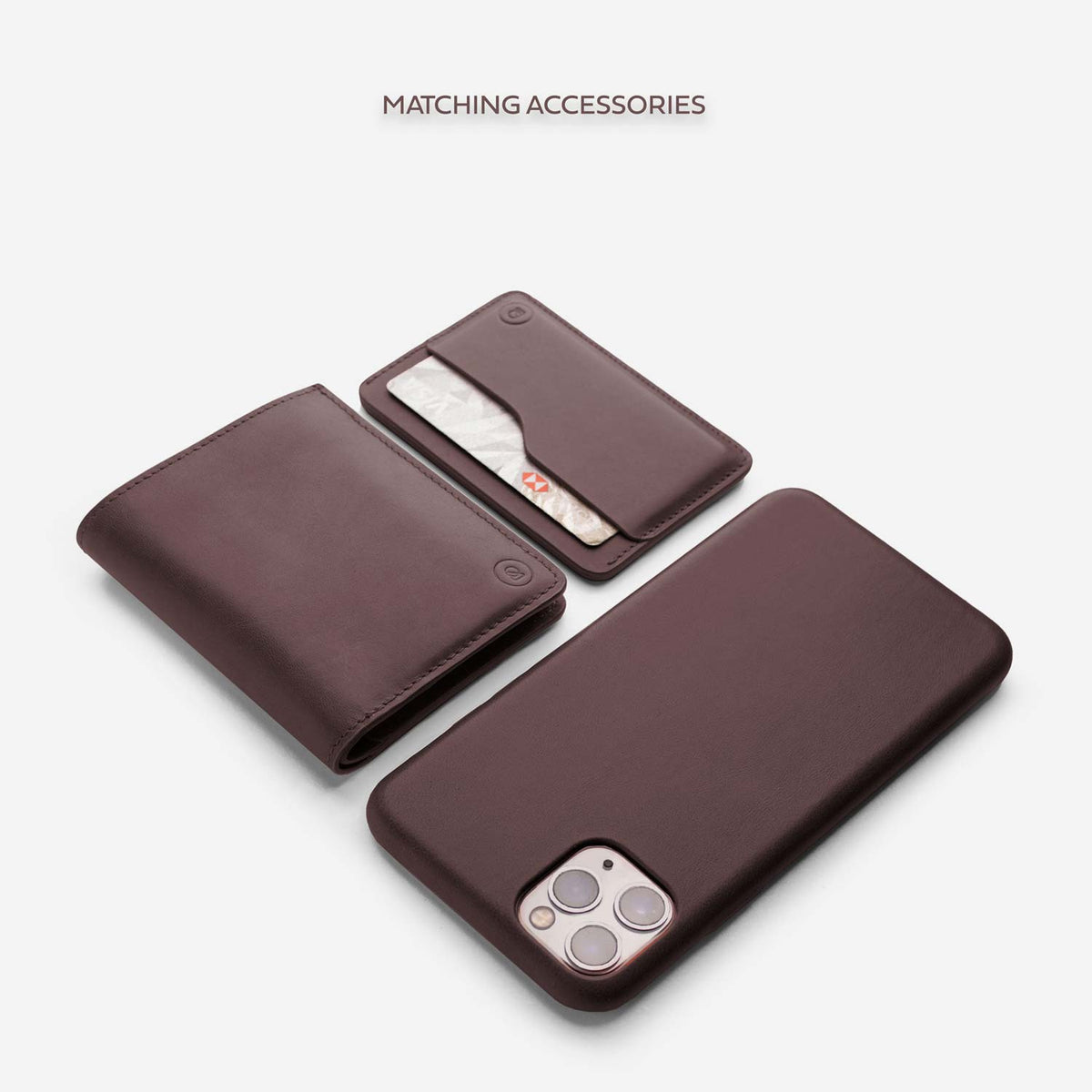 Leather iPhone 12 mini Shell Case - Dark Brown - RYAN London
