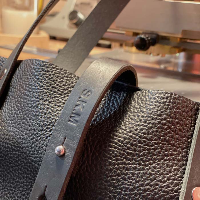 Soft Italian Leather Tote with Zip - Black - RYAN London