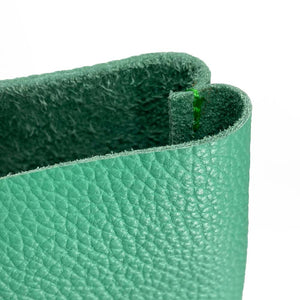 Soft Italian Leather Tote - Green