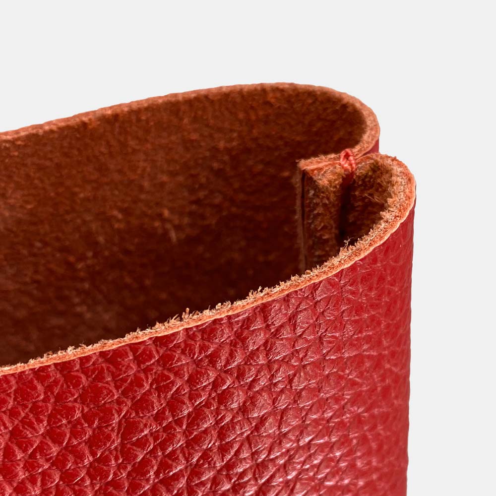 Soft Italian Leather Tote - Red - RYAN London