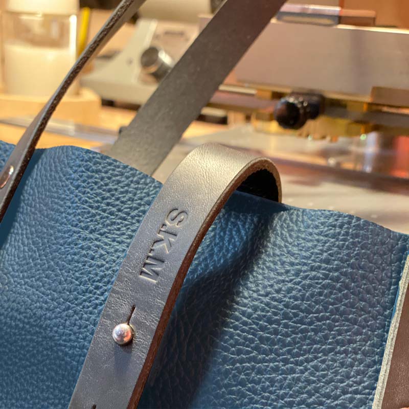 Soft Italian Leather Tote - Turquoise Blue - RYAN London