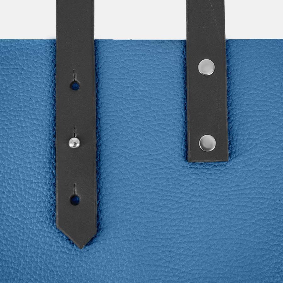 Soft Italian Leather Tote - Turquoise Blue - RYAN London
