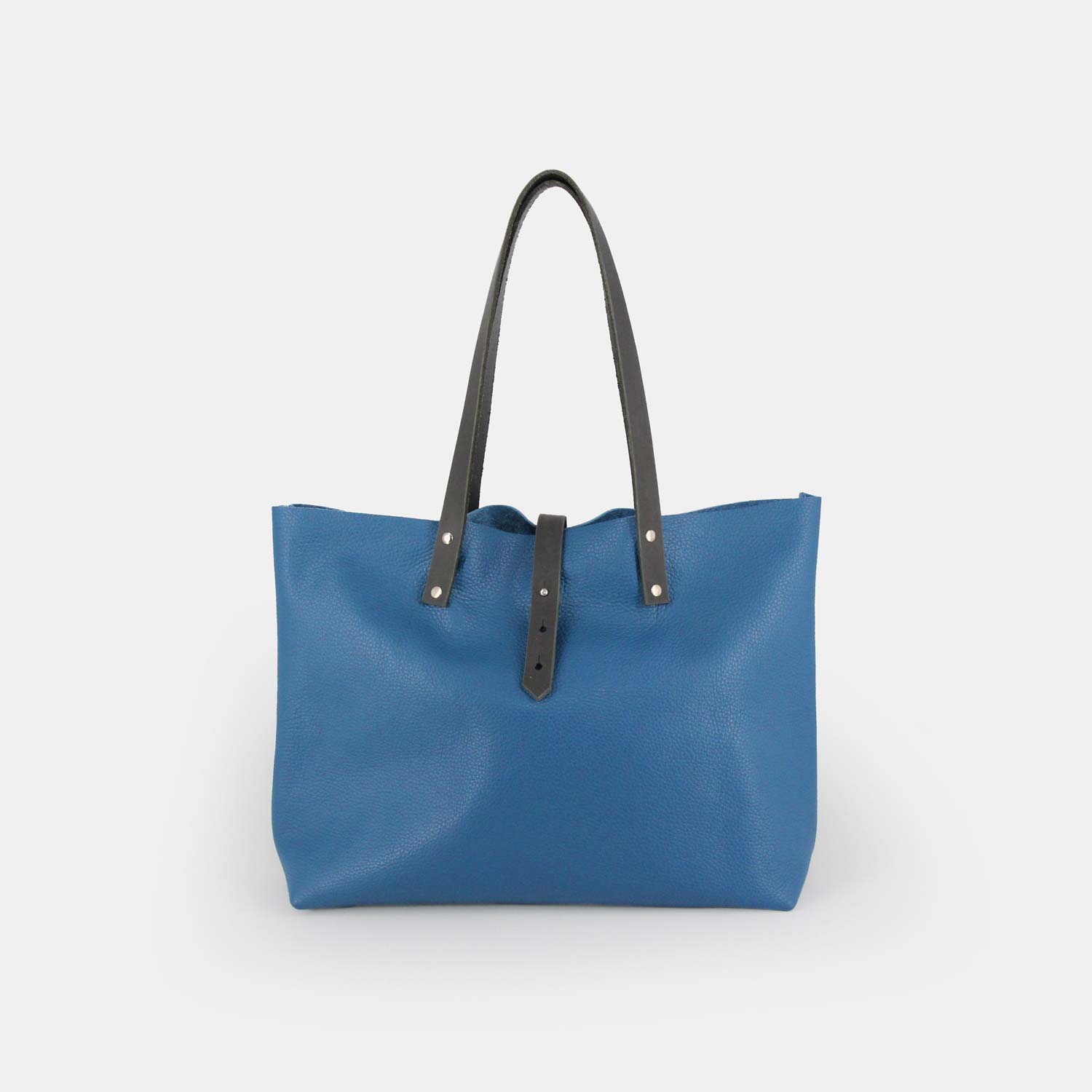 Soft Italian Leather Tote - Turquoise Blue - RYAN London