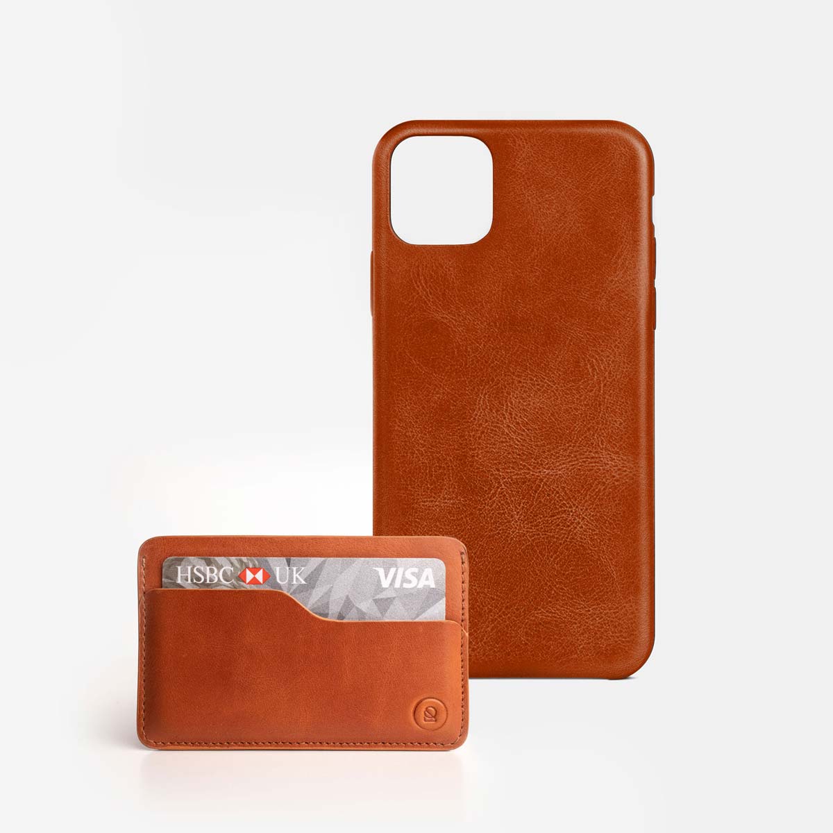 Leather Slim Cardholder - Saddle Brown - RYAN London