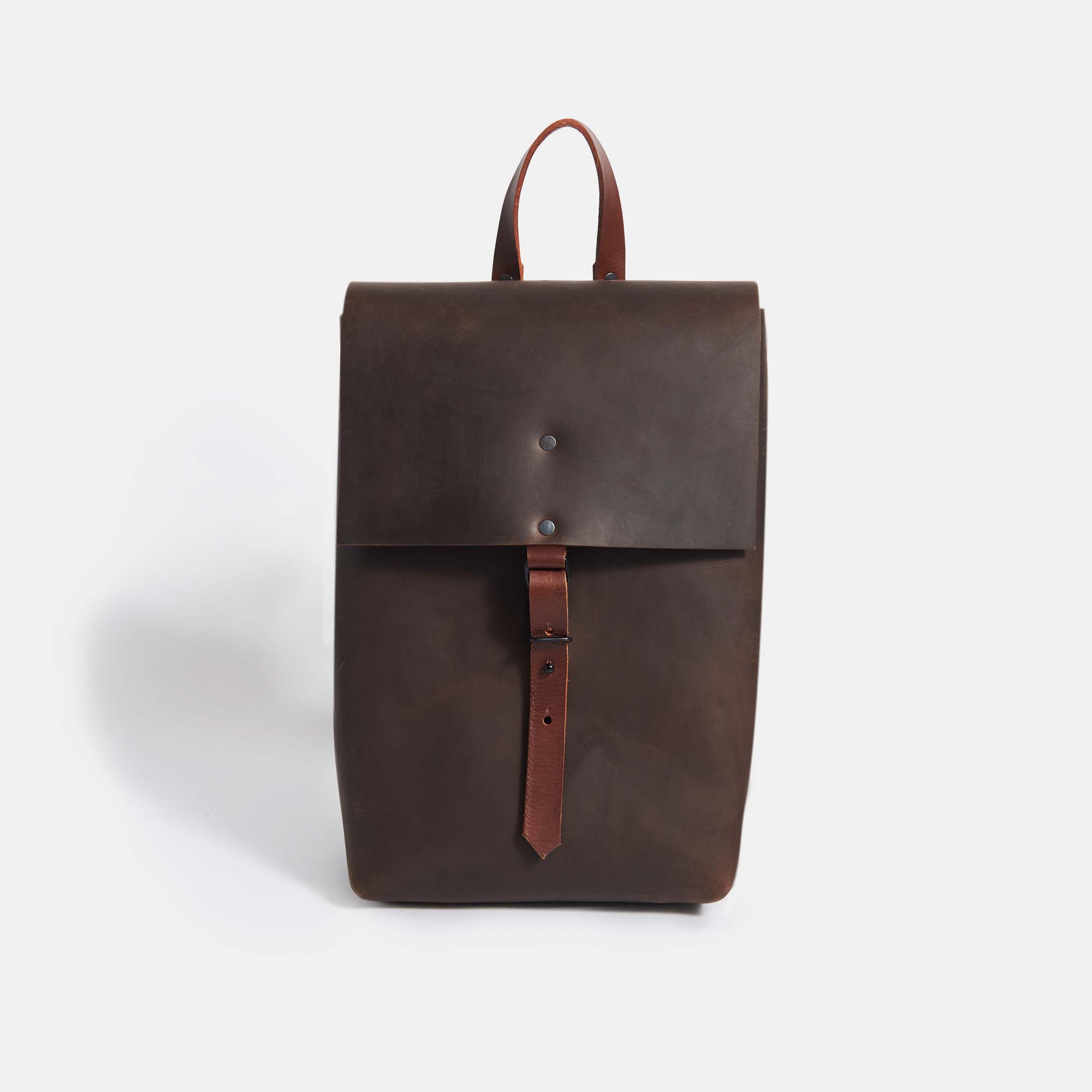 Leather Backpack - Dark Brown - RYAN London