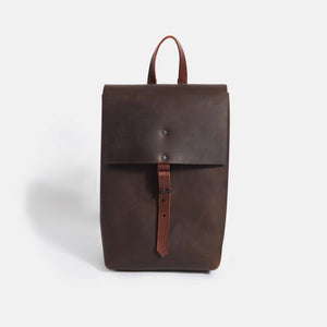 Leather Tote Bag - Dark Brown - RYAN London
