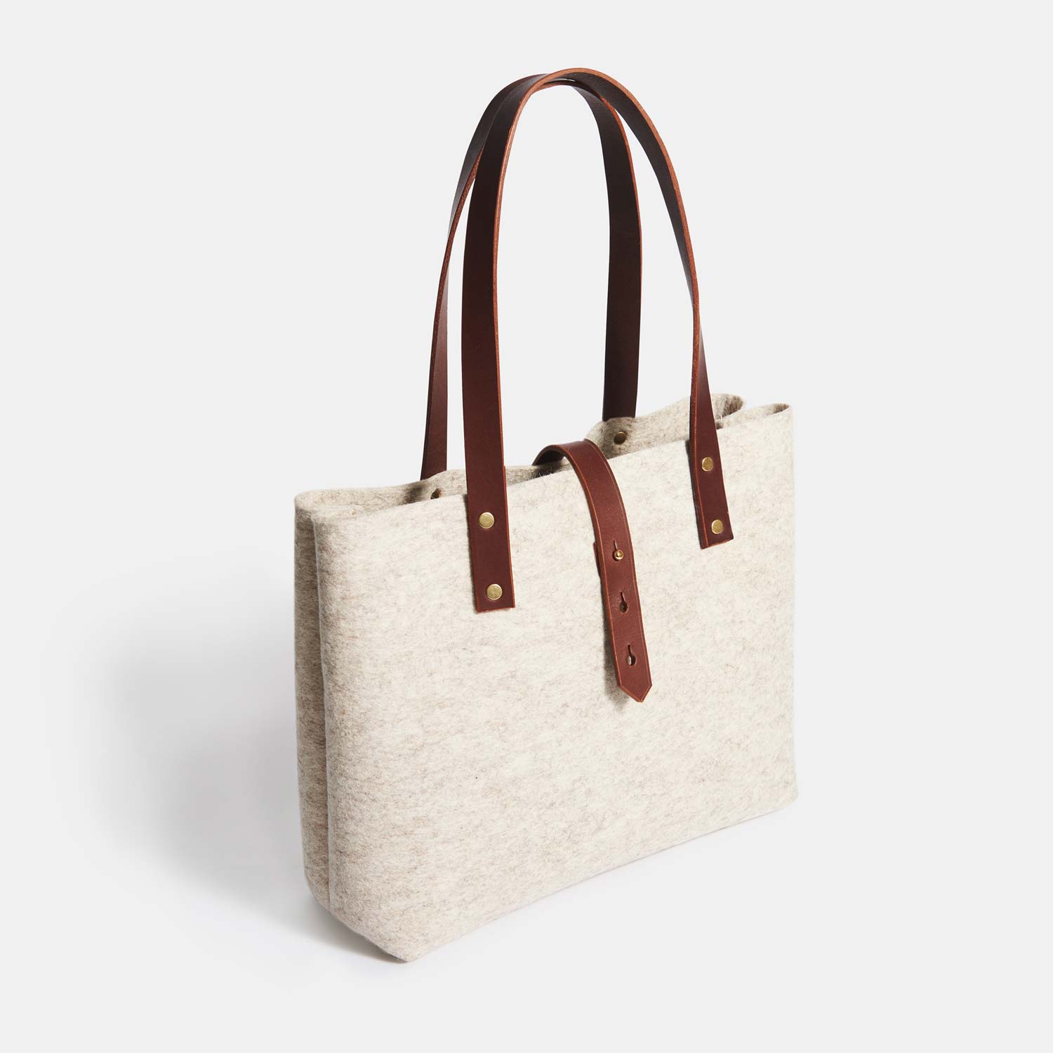 Wool Felt Tote Bag - Beige - RYAN London