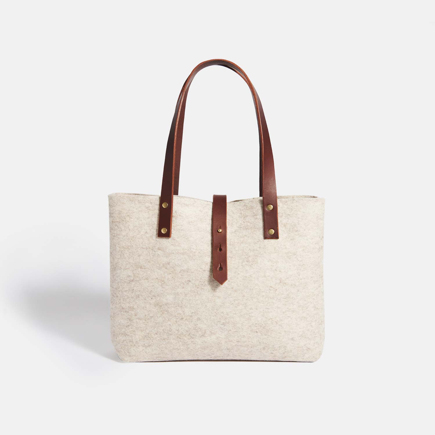 Wool Felt Tote Bag - Beige - RYAN London