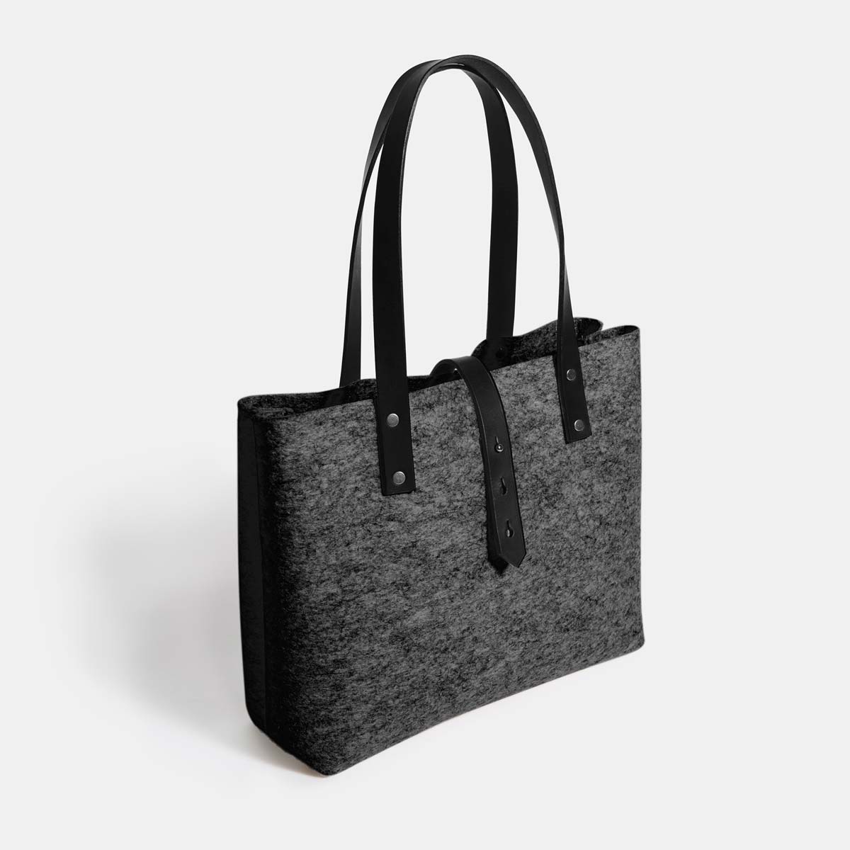 Wool Felt Tote Bag - Grey - RYAN London