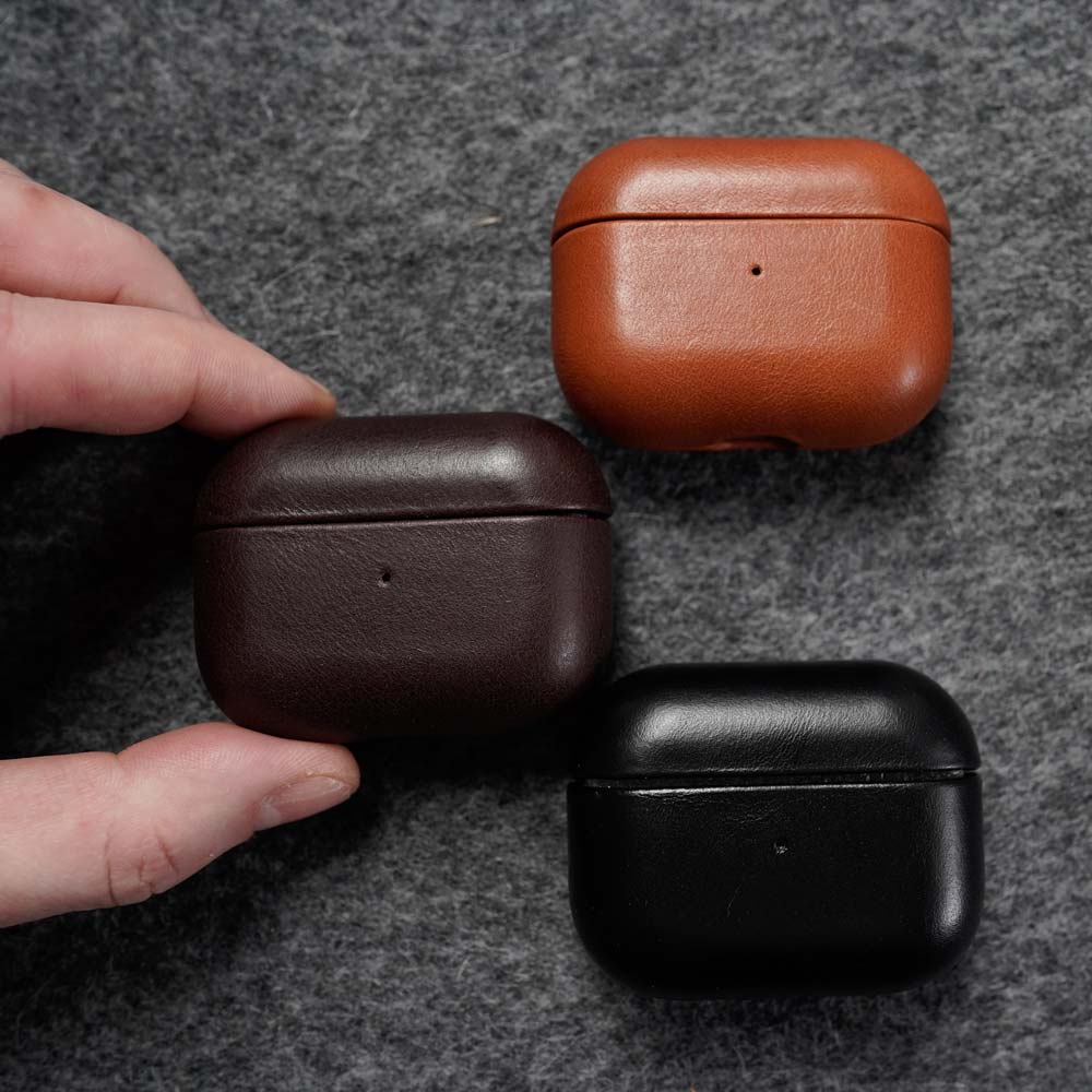 Leather AirPods (3rd Generation) Case - Black - RYAN London