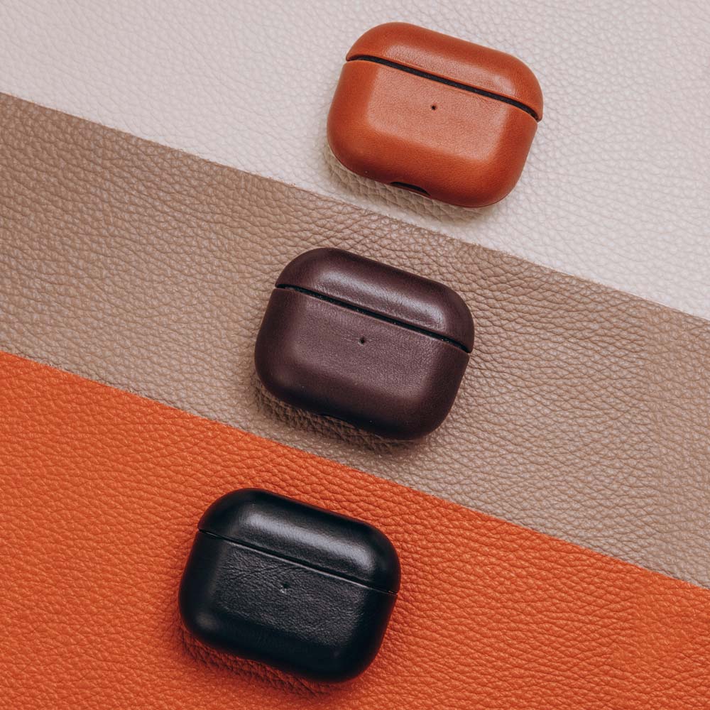 Leather AirPods (3rd Generation) Case - Saddle Brown - RYAN London