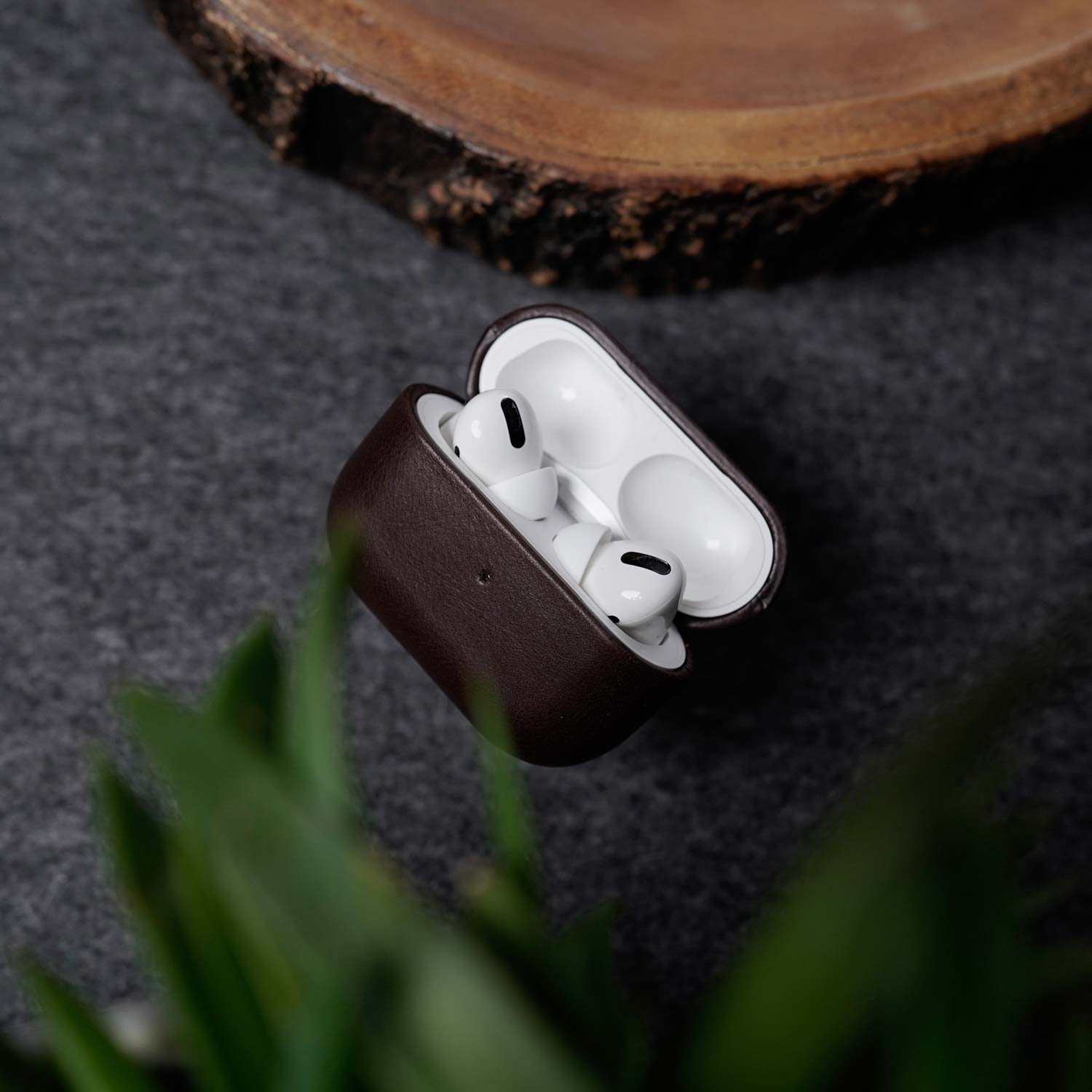 Leather AirPods Pro (2nd Generation) Case - Dark Brown