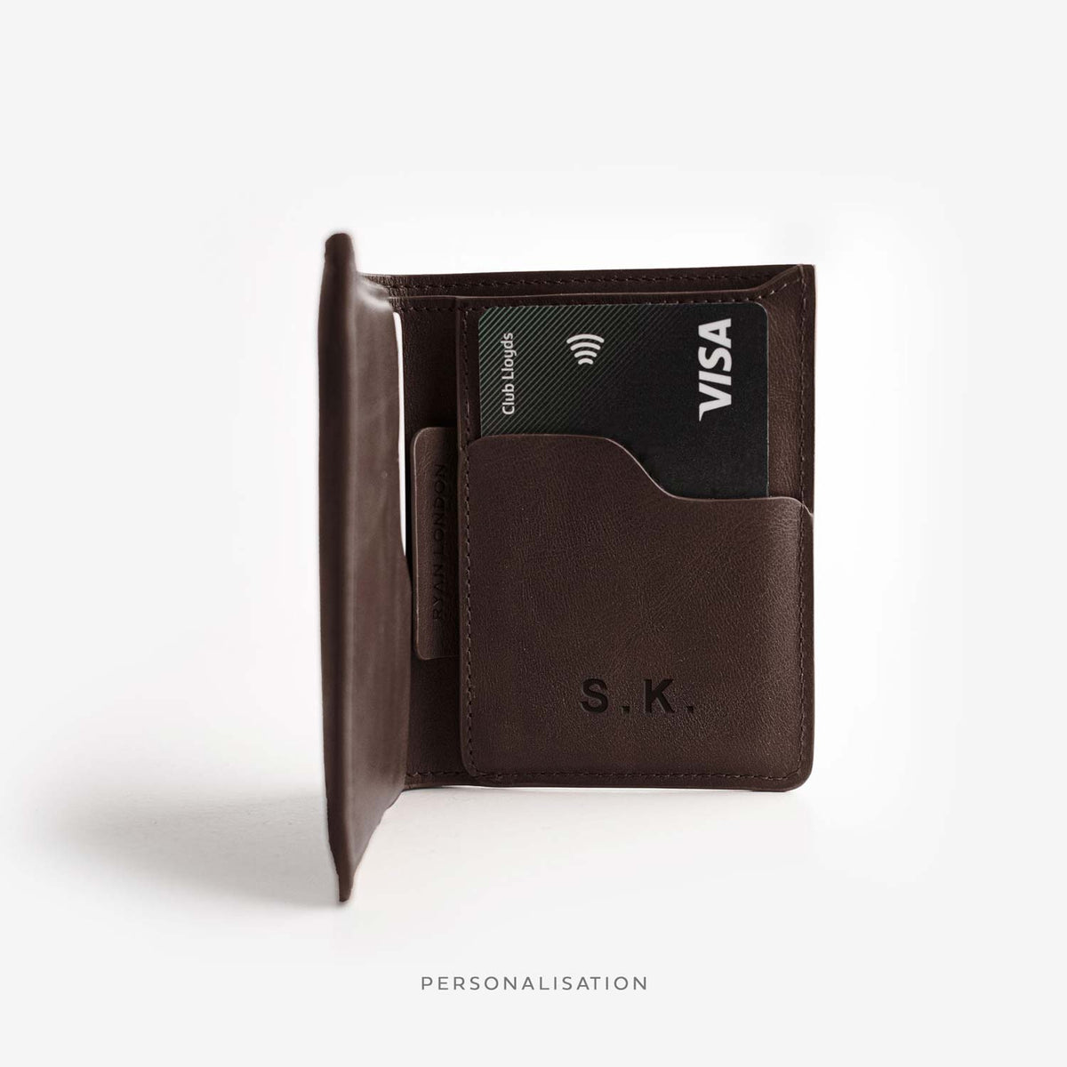Super Slim Bi-fold wallet - Dark Brown - RYAN London