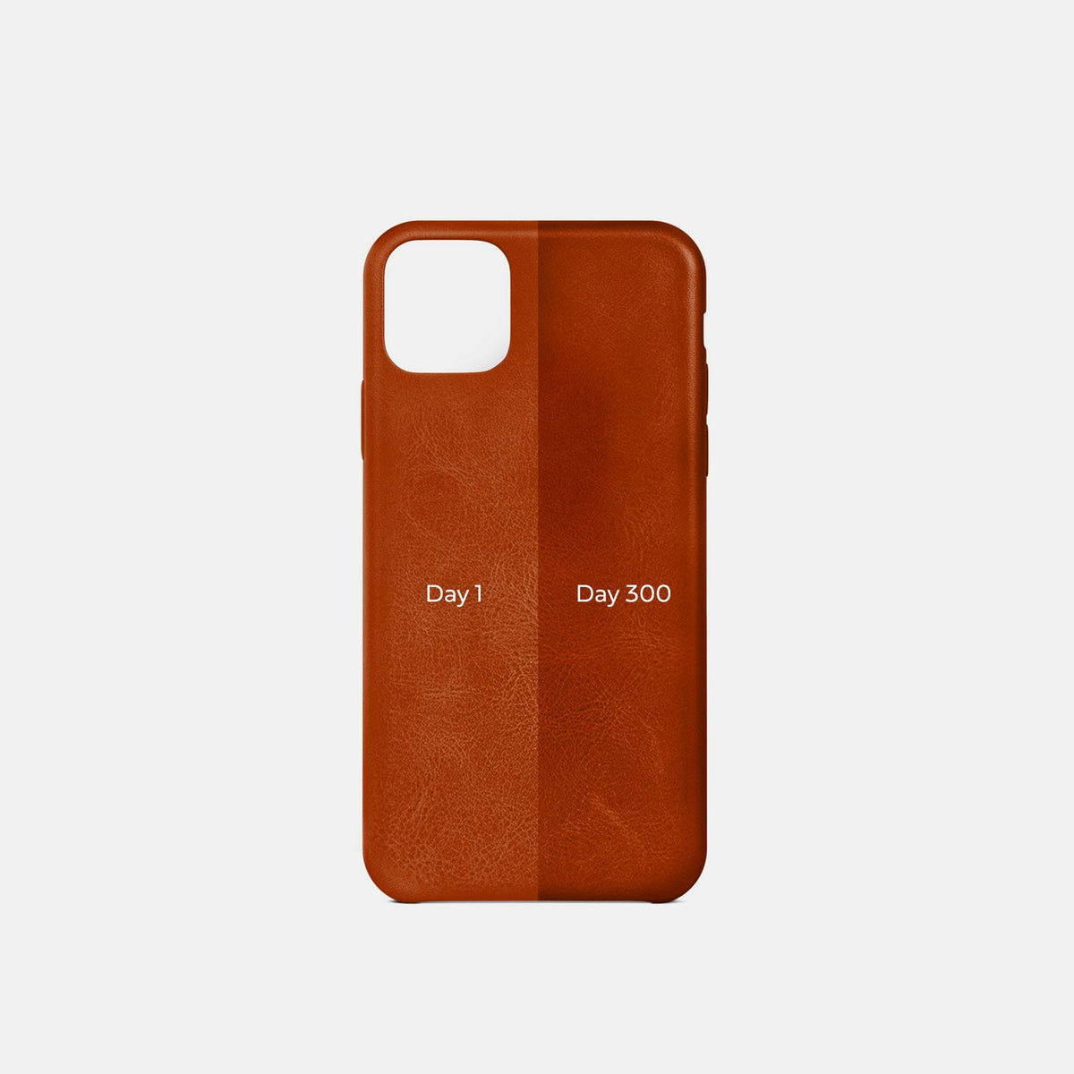 Leather iPhone X/Xs Shell Case - Saddle Brown - RYAN London