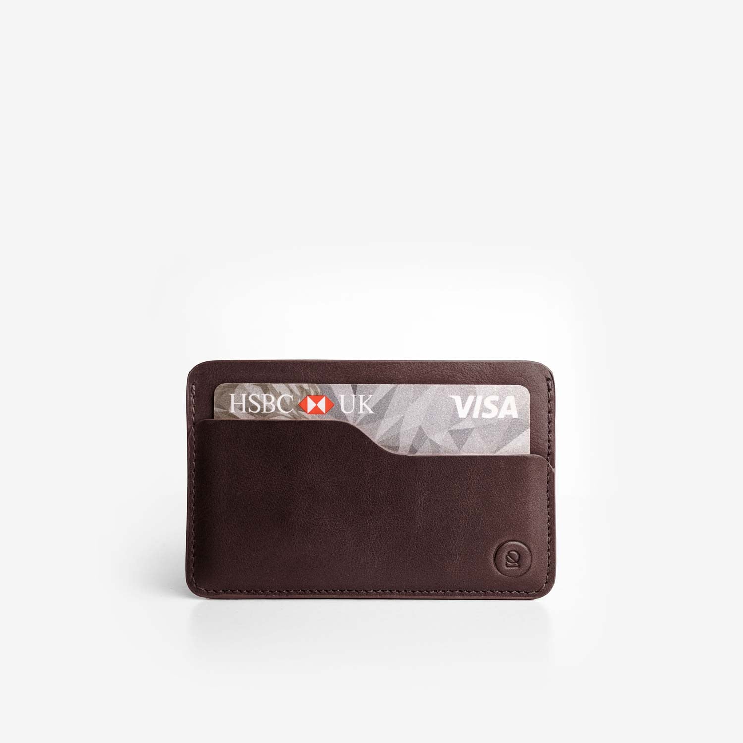 Leather Slim Cardholder - Dark Brown - RYAN London