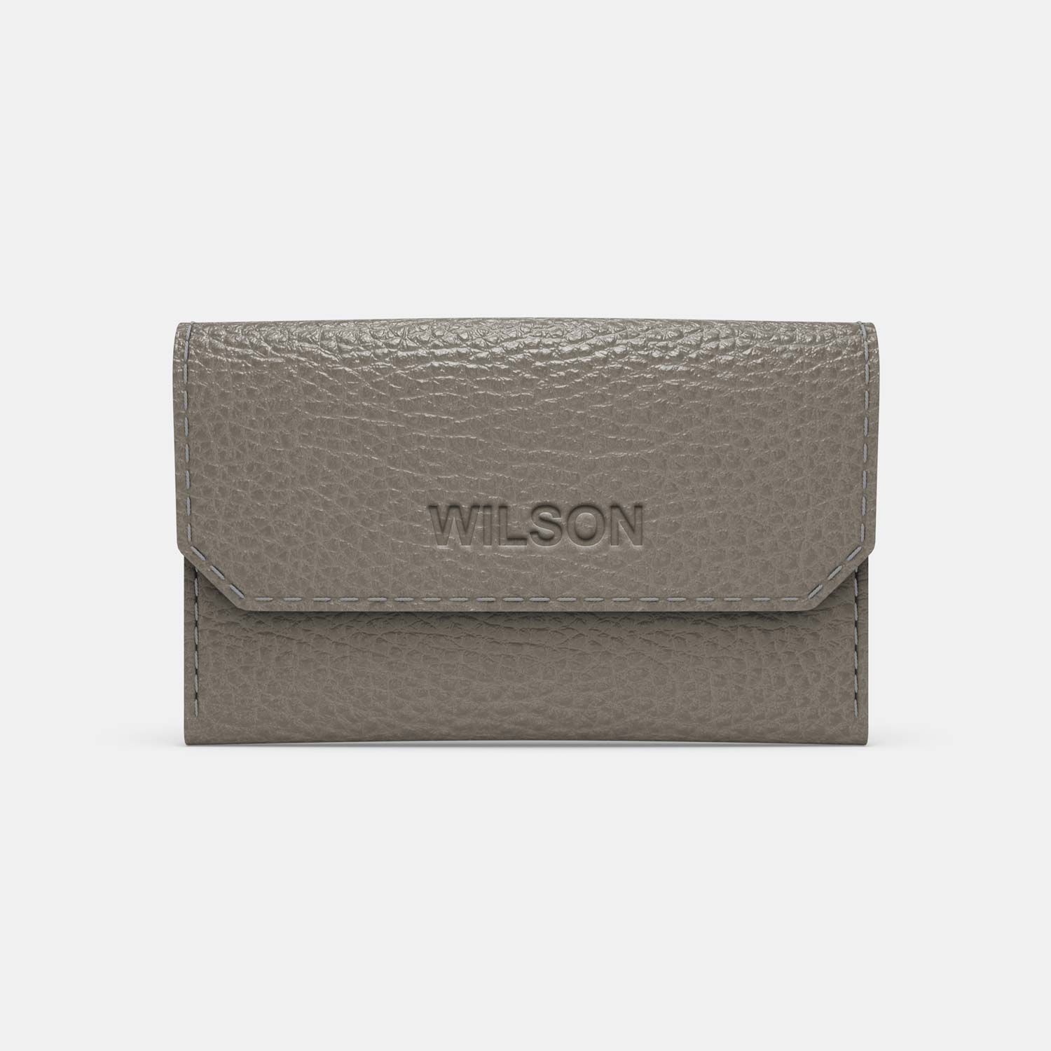 Leather Carry all Wallet - Grey and Grey - RYAN London