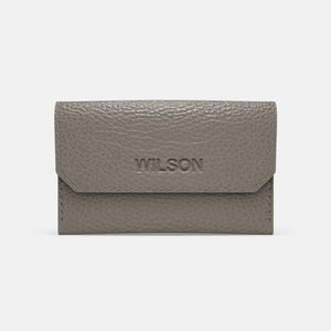 Leather Carry all Wallet - Grey and Grey