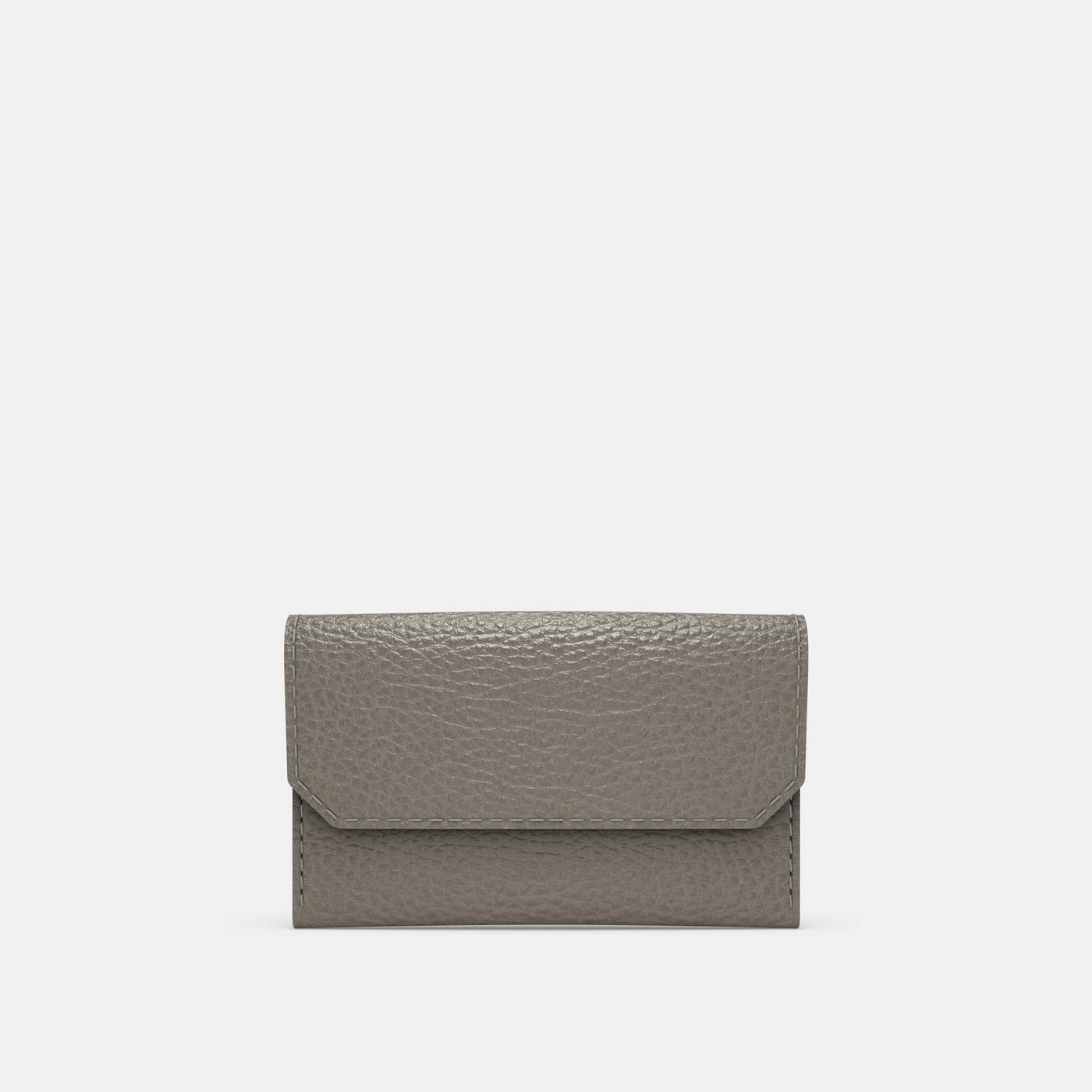 Leather Carry all Wallet - Grey and Grey - RYAN London