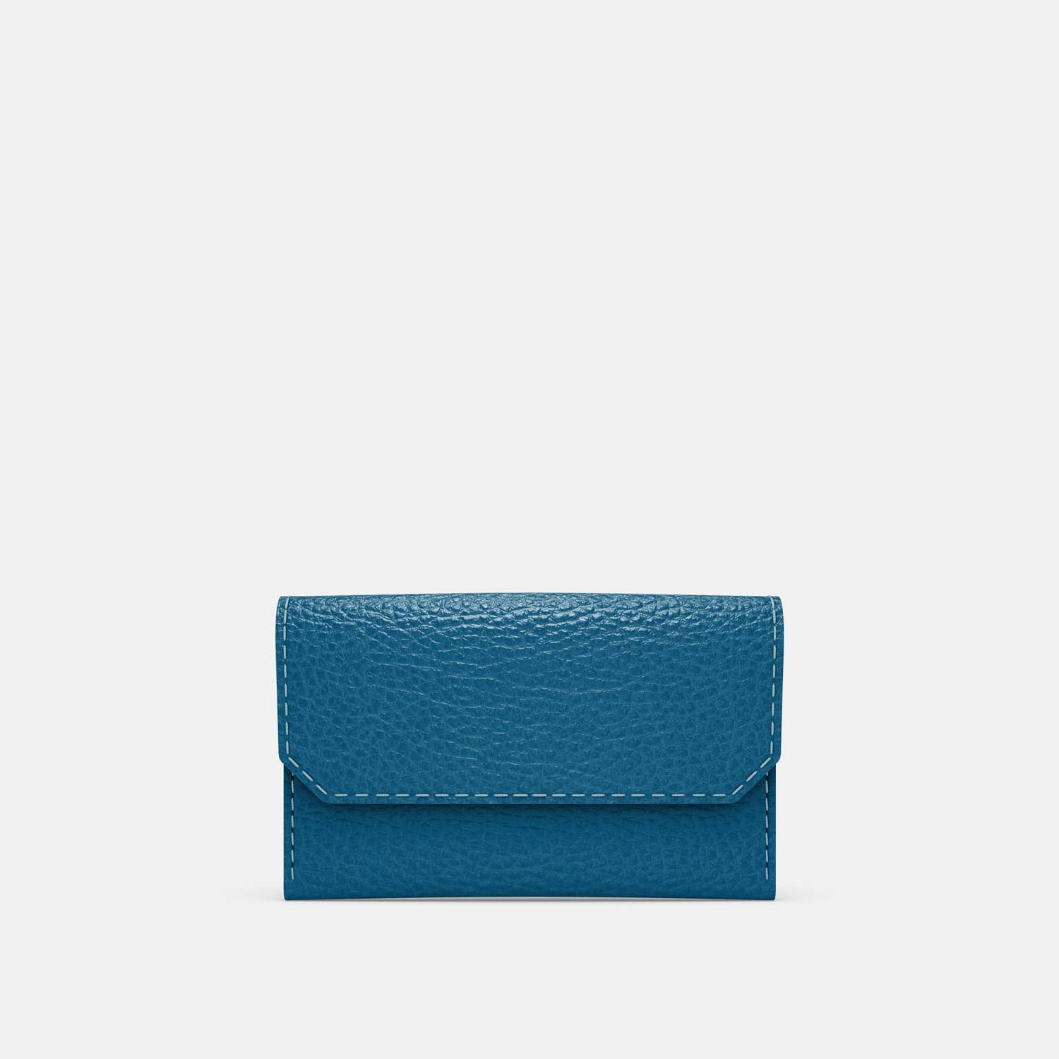 Leather Carry-all Wallet - Turquoise Blue and Orange - RYAN London