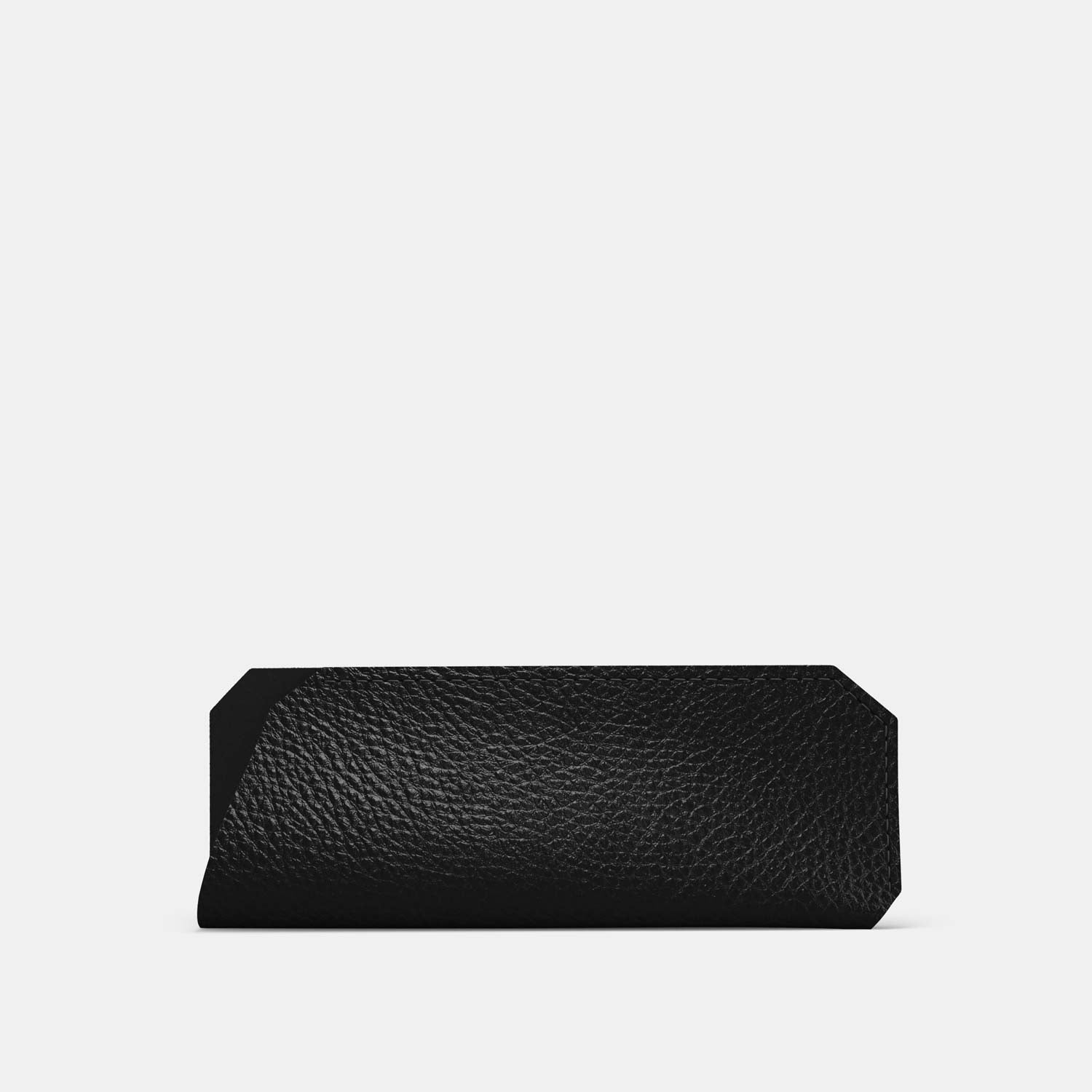 Leather Glasses case - Black and Black - RYAN London