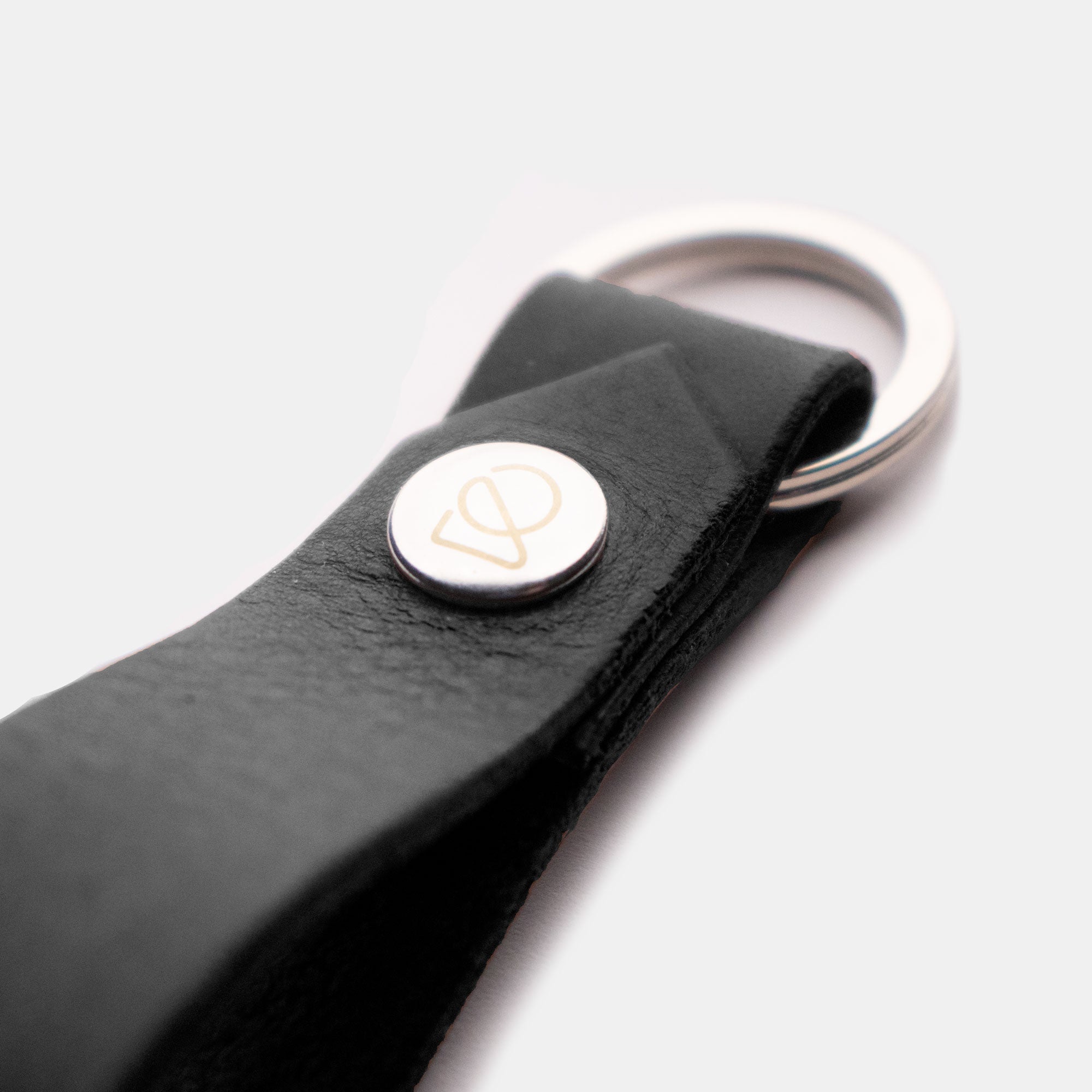 Leather Key Fob - Black - RYAN London