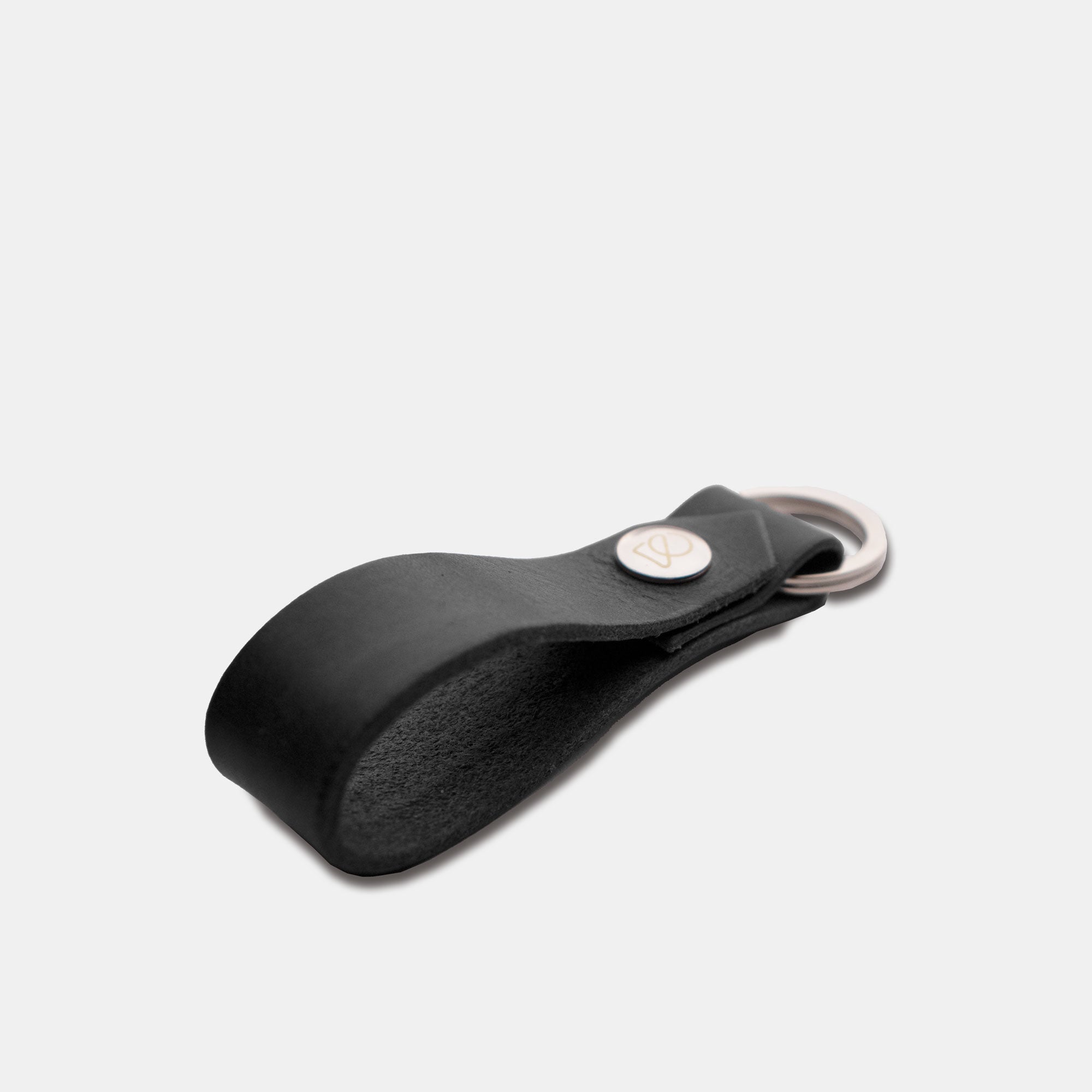 Leather Key Fob - Black - RYAN London