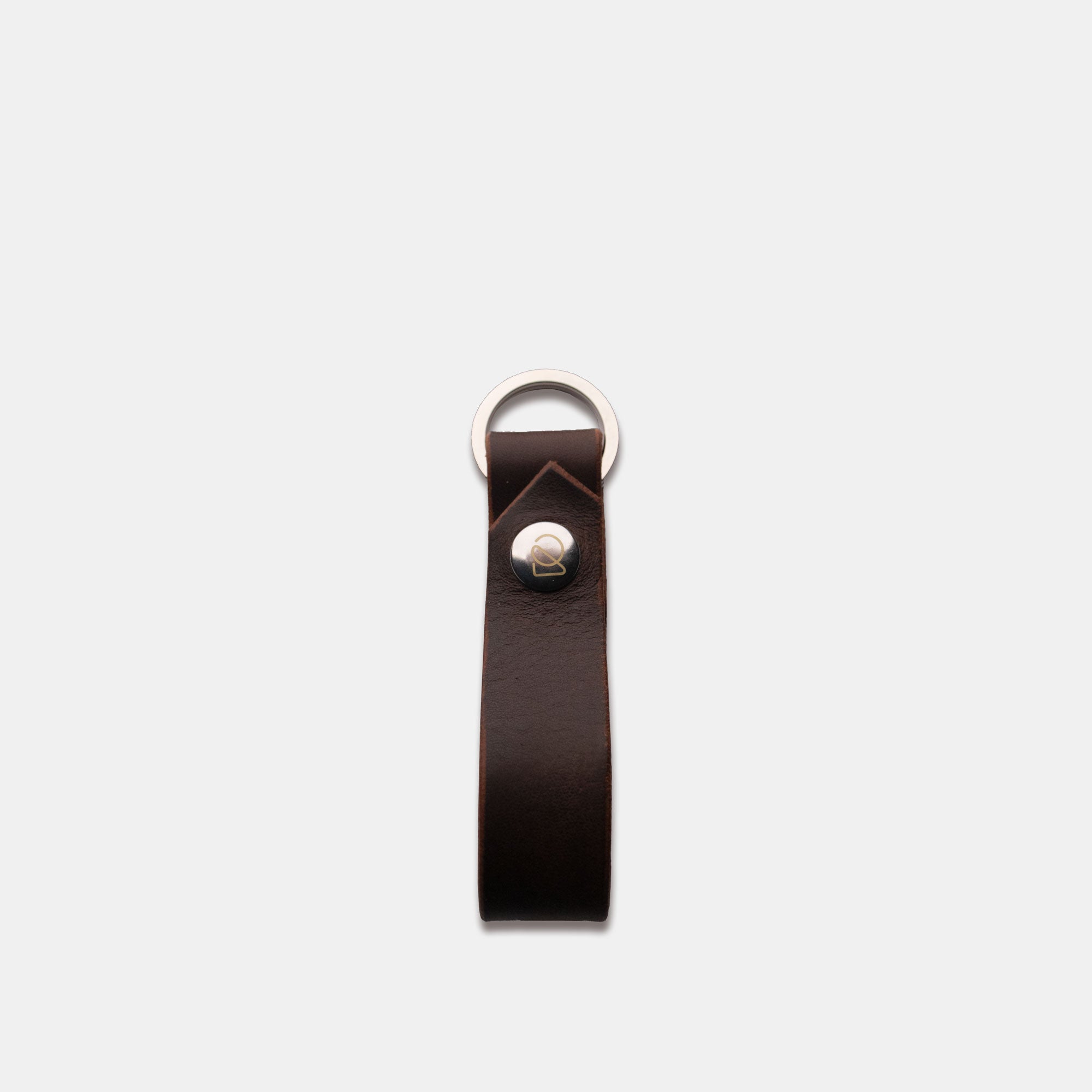 Leather Key Fob - Dark Brown - RYAN London