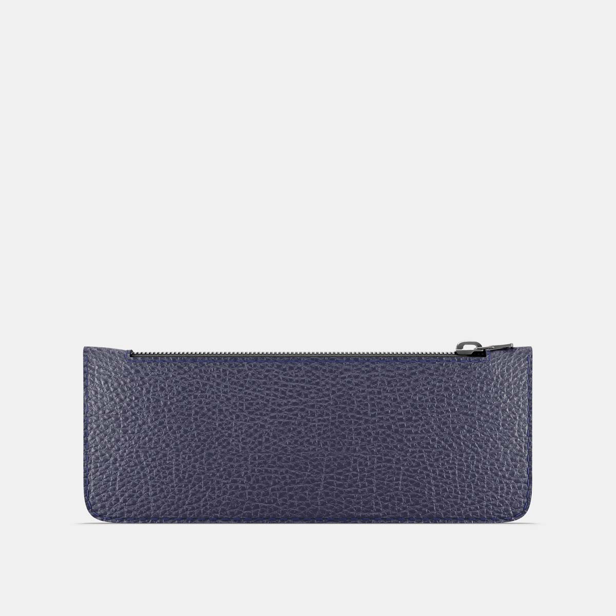 Leather Pencil Case - Navy Blue and Mint - RYAN London