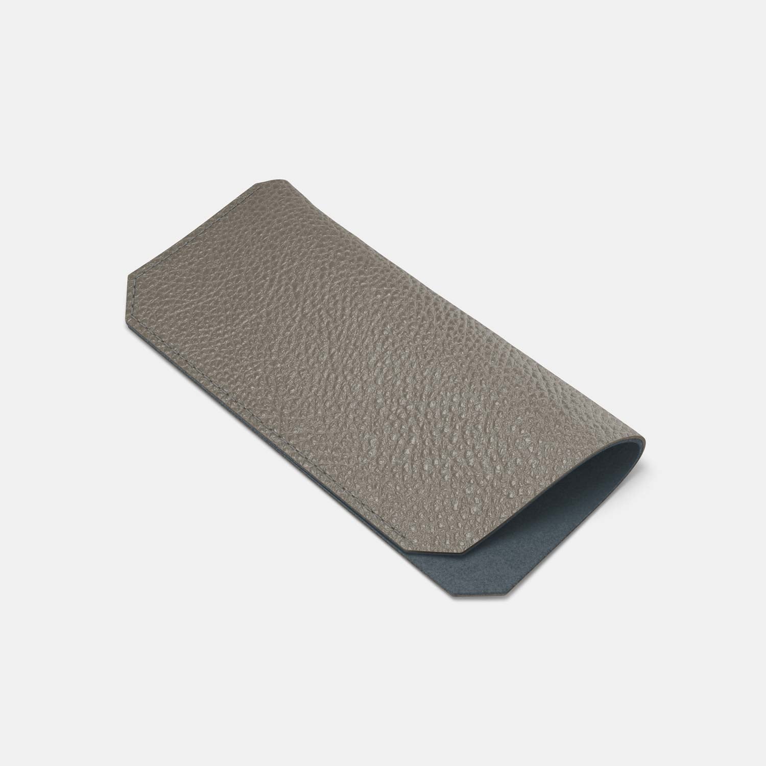 Leather Sunglasses Case - Grey and Grey - RYAN London